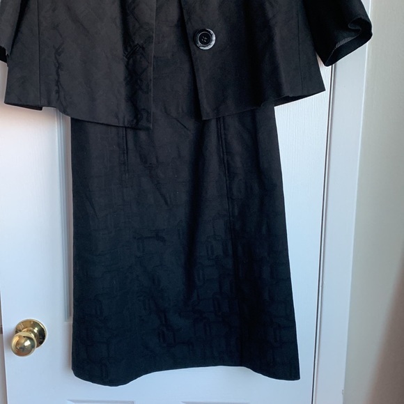 Atelier Black Two Piece Cropped Blazer and Sleeveless Dress with Pockets - Picture 3 of 13